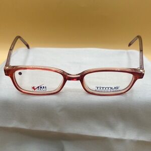 Titmus T705 Safety Glasses Women 50-19 Burgundy Red New Librarian Core